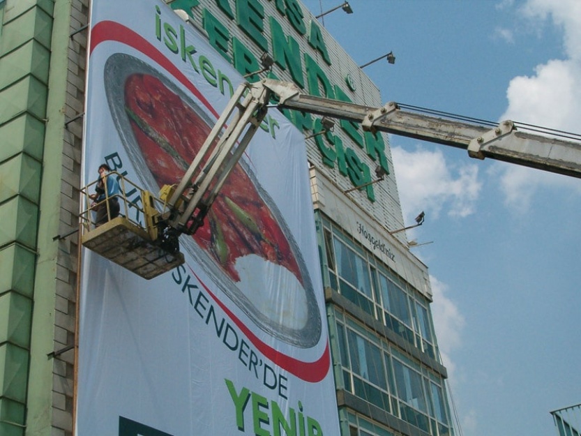 Tabela 14 Bursa İskende Vinil Germe ve Çatı tabelası