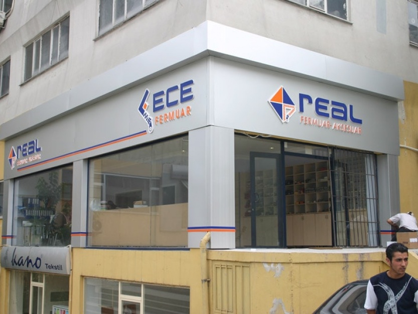 Cephe Giydirme 4 Real Fermuar Eloksallı Alüminyum Cephe Giydirme Pleksi Kutu Harf